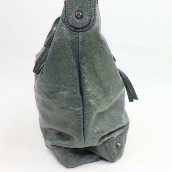 Auth Balenciaga City Motorcycle Bag in Gray #910O10 - Picture 3 of 7